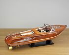 21  Brown Riva Aquarama Wooden Model Ship Italian Speed Boat 1 16