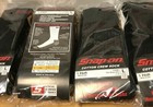 3 Pairs Mens Black Snap On Tools Crew Socks Large Free Shipping Made In Usa New