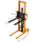 Apollolift Fixed Legs Manual Stacker 1100lbs Hand Pallet Lift Stacker 63  Lift