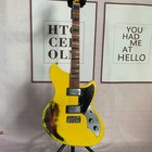 Yellow Electric Guitar Maple Fretboard neck Chrom Hardware Vintage