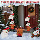 Christmas Decorations Outdoor Lawn Ornaments  Metal Christmas Decor Garden Art W