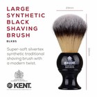 Kent Shaving Brush With Ultra-soft Silvertext Synthetic Bristles