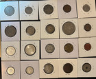 20 World Coins  Incl  4 Silver  Mexico 25 C  Fiji 2 X 1938 6 P   1 Shilling 1934