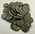 50 Thin Medium Grade Uncleaned Nice Ancient Roman Coins With Detail  24