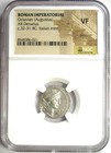 Augustus Ar Denarius Silver Octavian Roman Coin 32-31 Bc - Certified Ngc Vf