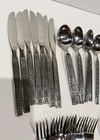Vintage 70s Nasco Costellano Korea Flatware Set 7 Place Settings 35pc Floral