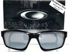 New Oakley Chainlink Matte Black Polarized Galaxy Chrome Lens Sunglass 9247-15