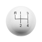 Genuine Hurst Logo 4 Speed White Shifter Ball Knob 3 8-16 New Other Bulk Pack