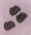 Set Of  Realistic Shape Brass Metal Pressed  Button Self Shank