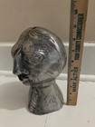 Rare Metal Aluminum Vintage Don Drumm Self Portrait Art Sculpture Lamp Base