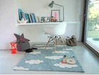 Lorena Canals Clouds Washable Rug In Vintage Blue Washable 4    X 5    3   