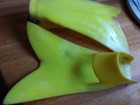 Force Fin Pro Scuba snorkel Yellow Fins With Open Heel Straps X-large