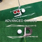Golf Putting Green Mat Auto Ball Return Alignment Guides Green 7 3ft