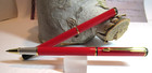 Set Of 2 Terzetti Park Vector Metal Rollerball Pens Cherry Red  gt gift Box