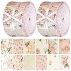  40 Pcs Pink Floral Fabric Jelly Fabric For Quilting Patchwork Vintage Rose