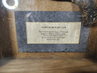 Vintage Native American Stone Head War Club Tomahawk 18  W wooden Display Box