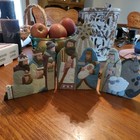 Kurt Adler Nativity Scene Screen Trifold Christmas Figurine Table Decoration Box