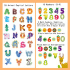 52pcs Magnetic Letters And Numbers Large Fridge Magnets For Toddlers 1-3 Cute