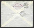 Palestine 1919 Five Mils Eef Pair Tied Beyrouth Lebanon To Berne Switzerland