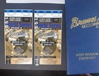 1995 World Series Game 1  2 Ticket Stubs   Post Season Passport For Players