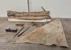 Antique Model Boat East African Hand Made 16  In Need Of Attention 