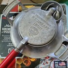 Scandinavian Nordic Ware Krumkake Iron With Wood Handle   Stand In Box 