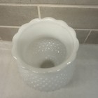 Vintage White Milk Glass Hobnail Lamp Sconce Shade Globe Fitter 1-1 2   