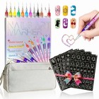 Nail Art Pens Markers Set Nail Design Drawing Pens With 0 5mm Fine 12 Colors