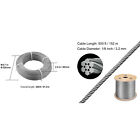 Vevor T316 Stainless Steel Cable Railing 1 8  7x7 Steel Wire Rope 300 500ft