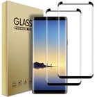 For Samsung Galaxy Note 8 Wallet Case Leather Heavy Duty Cover   Tempered Glass