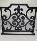 Vintage Black Cast Iron Cookbook Book Stand Recipe Holder Heavy Great Condition