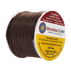 Round Cowhide Genuine Brown Leather Cord For Jewelry Making Kumihimo Leather    