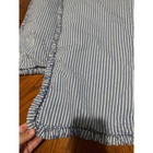 Jc Penney Home Blue White Striped Euro Shams Set 2 Cotton Pillow Cases Classic