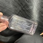 Vintage Rawleigh s Amethyst Purple  Glass Bottle   Embossed Rare Purple Medical