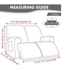 2 Seater Elastic Recliner Sofa Cover Thin Spandex Slipcover Sofa Armchair Covers