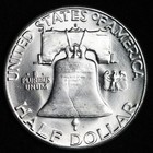 Gem Bu Uncirculated Unc Ms 1952-s Silver  franklin Half Dollar  brilliant Luster