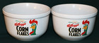 Set Of 2 Vintage 1999 Kellogg s  Corn Flake Rooster Ceramic Cereal Bowls