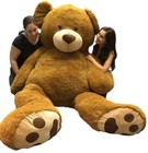 Giant 8 Foot Teddy Bear 96 Inch Soft Big Plush Brown Oversized Teddybear
