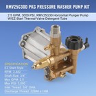 Rmv2 5g30 Pressure Washer Pump Axial  2 5gpm 3000 Psi  3400 Rpm  3 4  Shaft