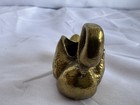 Vintage Metal Swan Bird Figurine - Brass Collectible Decorative Animal Sculpture