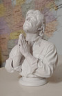 3d Resin Printed Sanded Unpainted  Chuck Norris Praying Statue Figurine 5 Inch