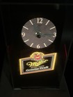 Vintage Miller Genuine Draft Mgd Beer Cube Clock With Light 9  Tall   Works  