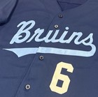 Ucla Bruins Game Worn used 1990   s Baseball 100  Nylon Russell  6 Jersey 44