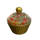 Glass Cupcake Decorative Jar Thicket Box Confetti Sprinkles