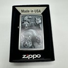 Zippo Fierce Animals Design 46237 Double Torch Butane Lighter Gift Set