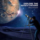 Telescope 70mm Aperture 16x -120x Magnify Portable Refractor Adapter   Tripod