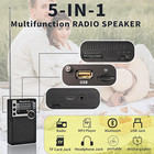 Y-706 Portable Pocket Radio Am Fm Sw Band Receiver Battery Operated Black