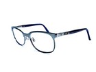 Oakley Cat Eye Clubmaster Eyeglasses Ox3124-0553 Black Blue Chrome 53 16 139