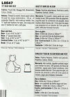 18 Inch Memory Teddy Bear And Vest Mccalls Sewing Pattern L9547 Its So Simple