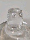 Vtg Clear Glass Genie Bottle Or Decanter Stopper Only  stopper Has Chip  